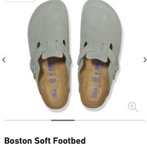 Birkenstock Boston Clog Soft Footbed Suede Leather EU40